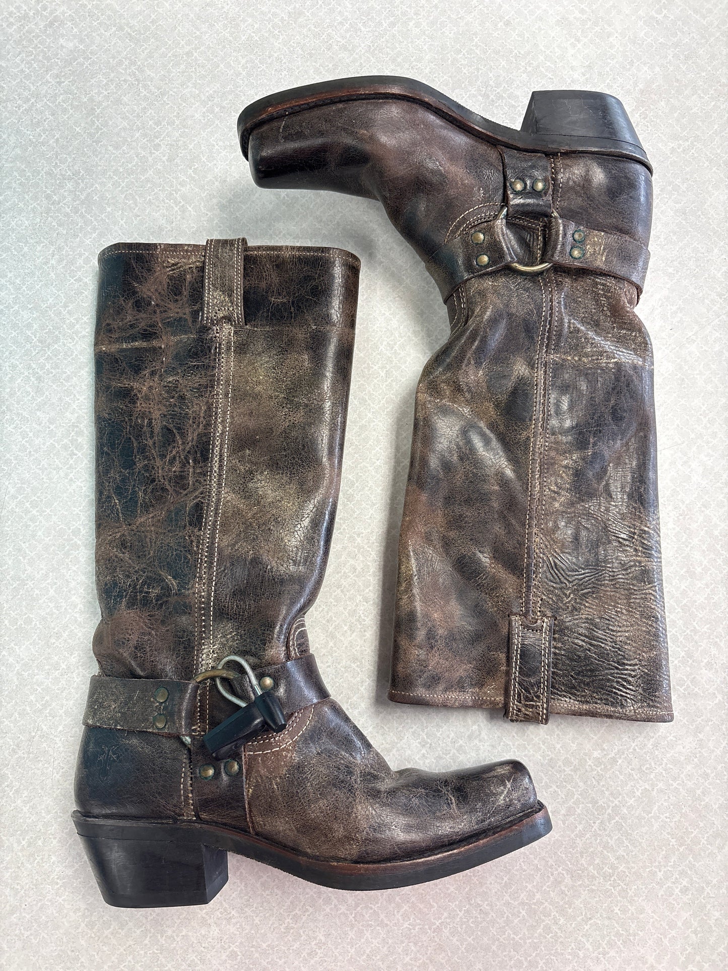 Boots Designer By Frye In Brown, Size:8