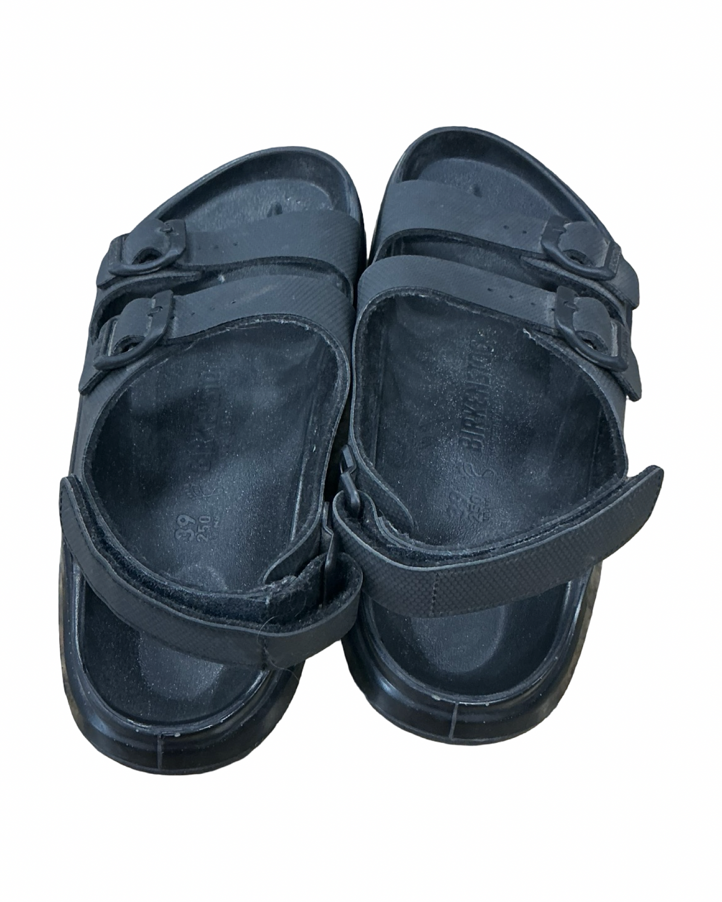 Sandals Flats By Birkenstock In Black, Size:8