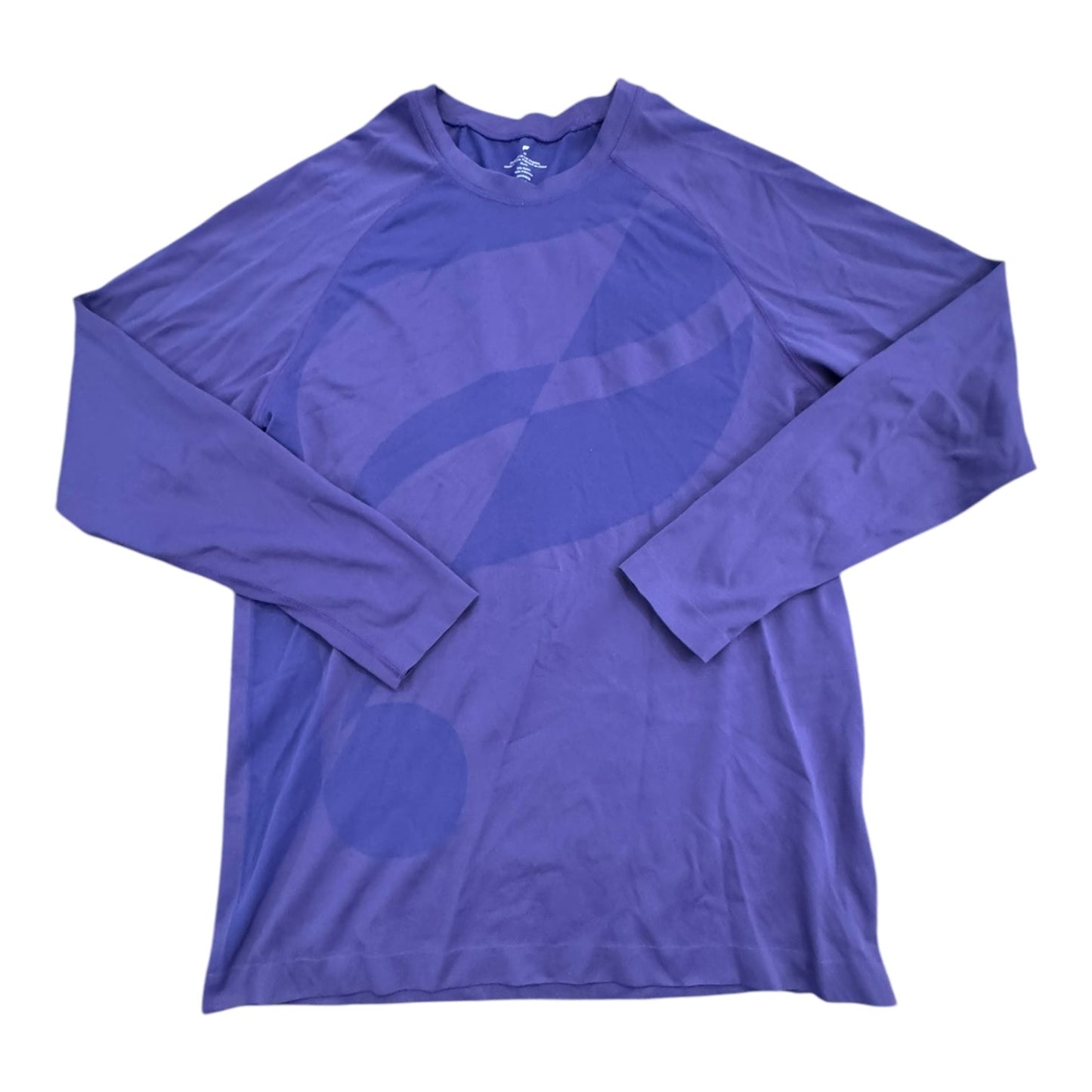 Athletic Top Ls Crewneck By Fabletics In Purple, Size:M
