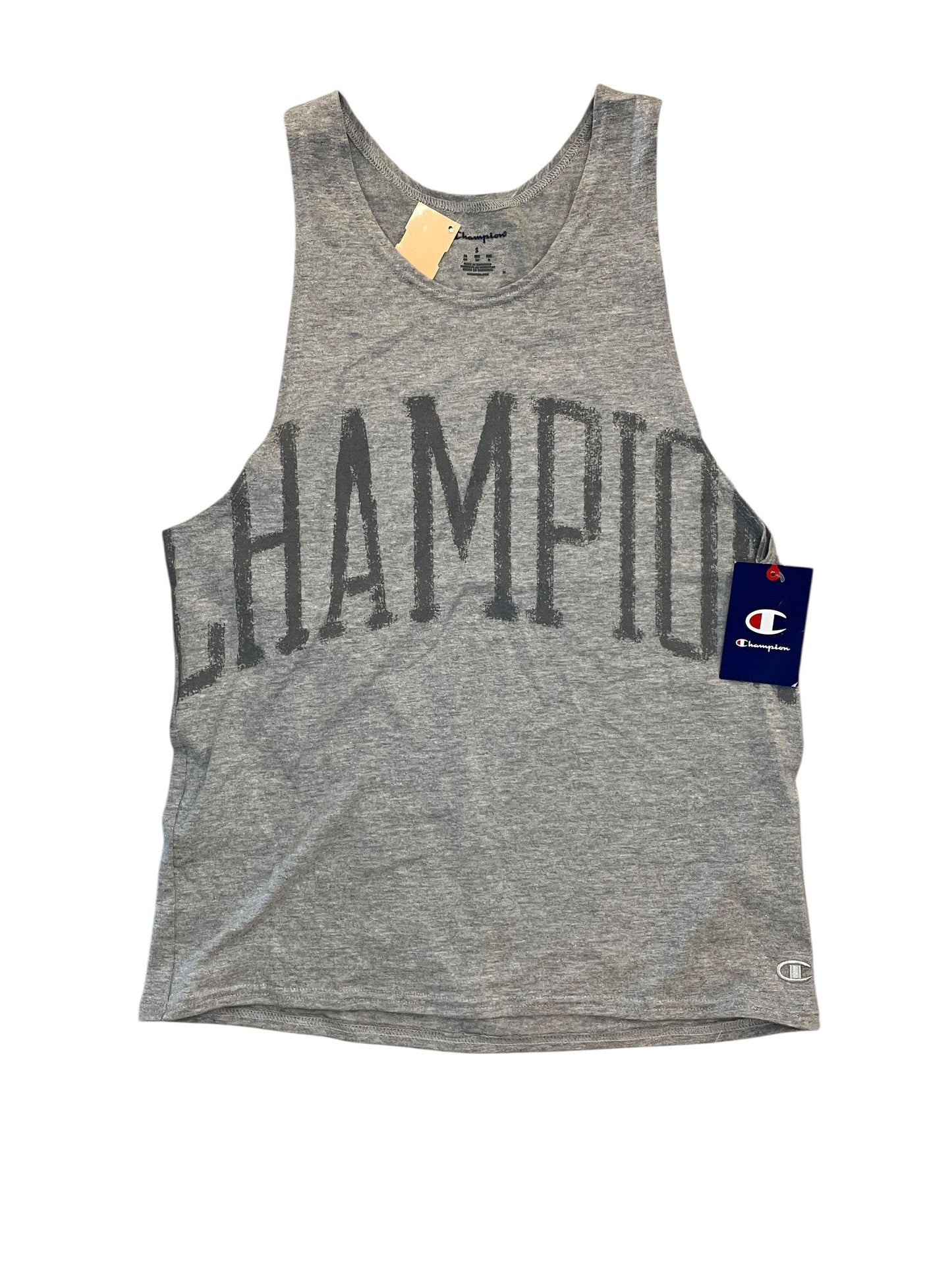 Athletic Tank Top By Champion In Grey, Size:S
