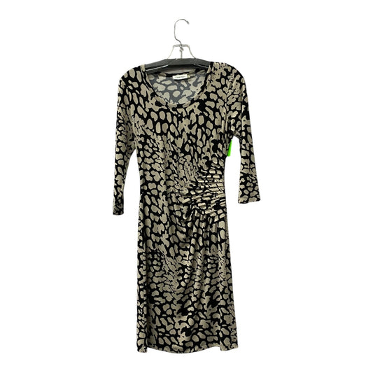 Dress Casual Short By Calvin Klein In Black & Tan, Size:S