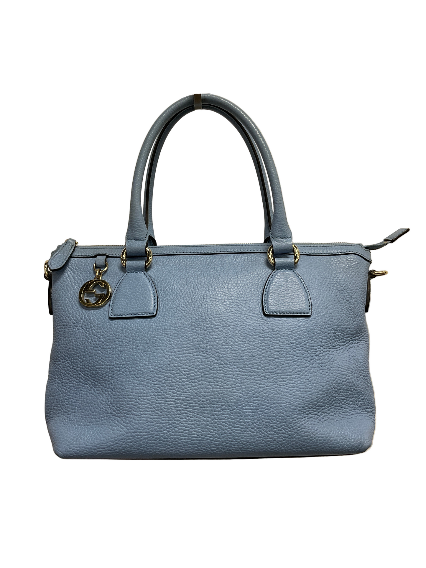 2014 Leather Top Handle Bag By Gucci, Size: Medium