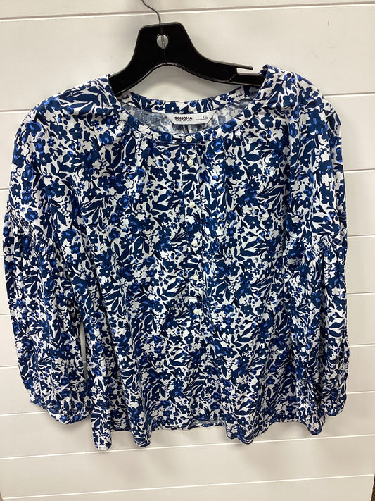 Top Ls By Sonoma In Blue, Size:1X