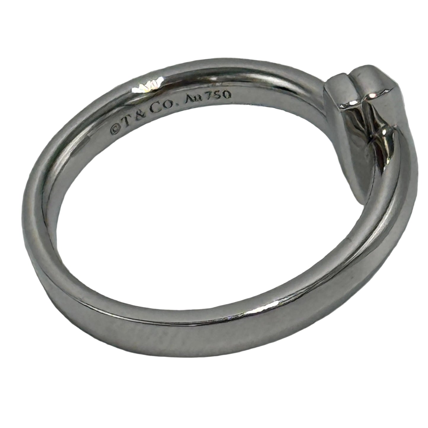Tiffany & Company T1 18k White Gold Luxury Ring Size: 5.5