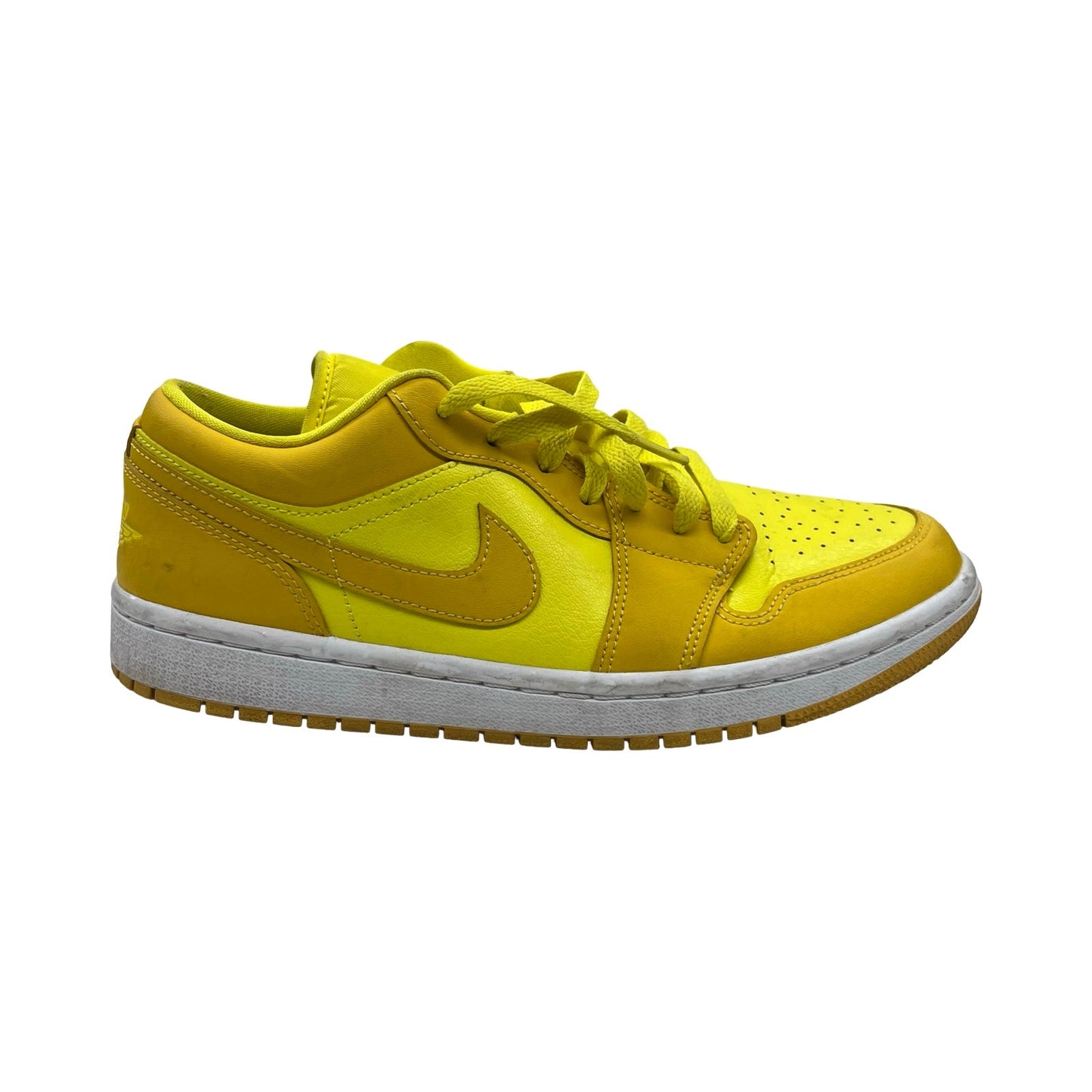 Shoes Luxury Designer By Jordan In Yellow, Size:9