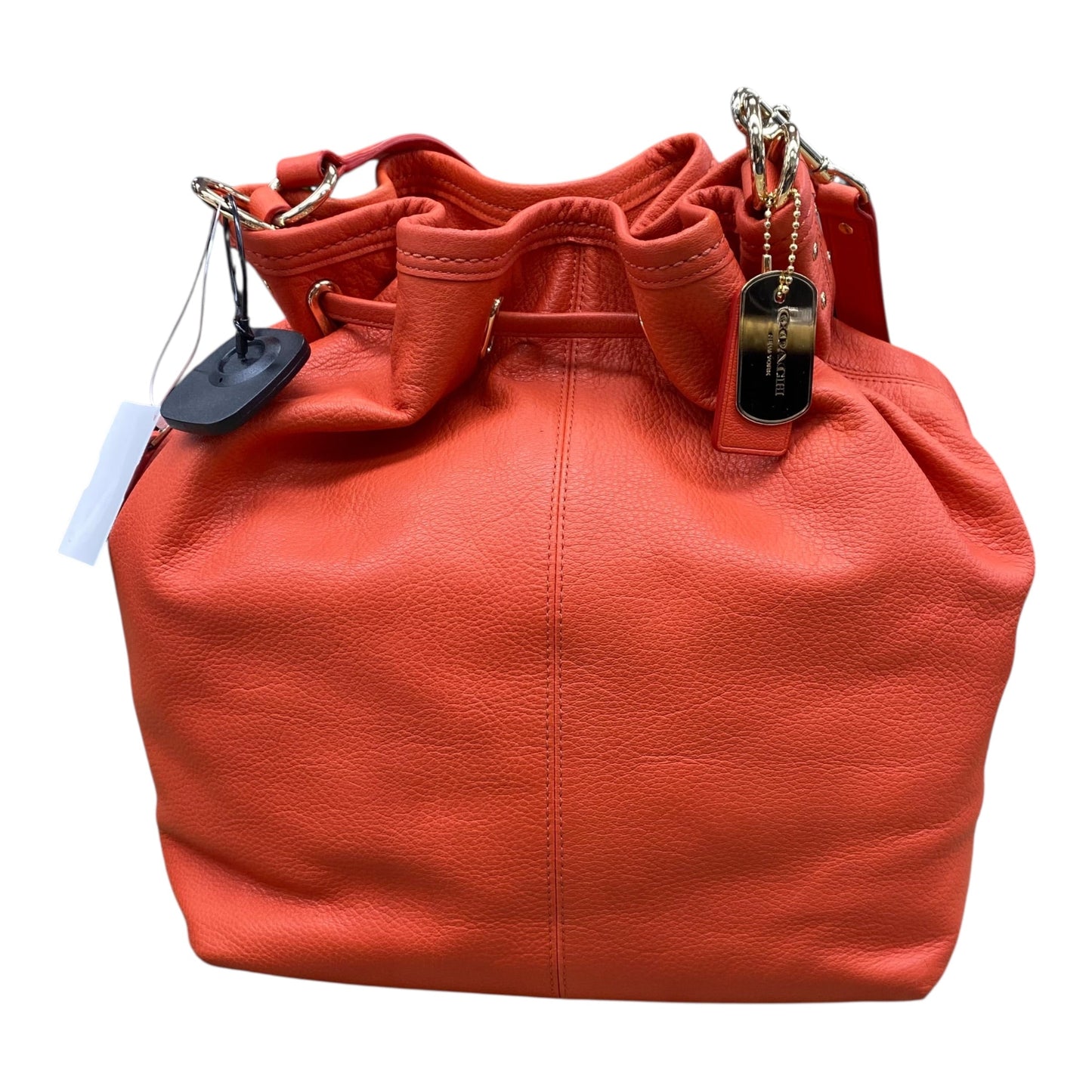 Tote Designer By Coach In Orange, Size:Large