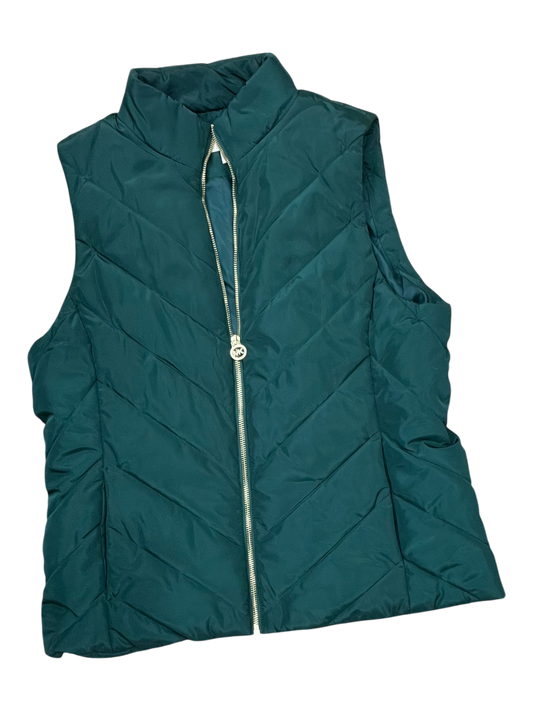 Vest Puffer & Quilted By Michael By Michael Kors In Green, Size:L