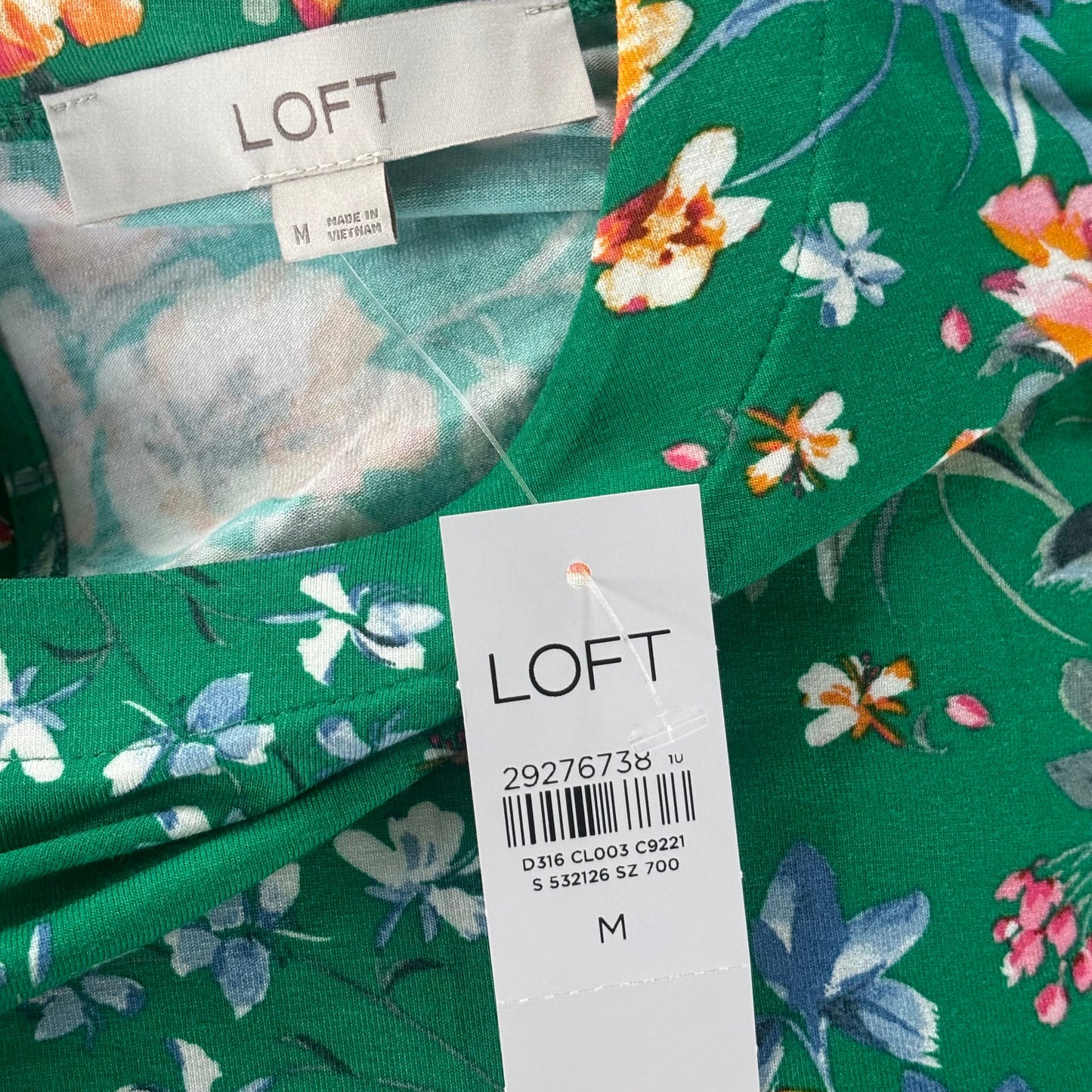 Dress Casual Midi By Loft In Floral Print, Size: M