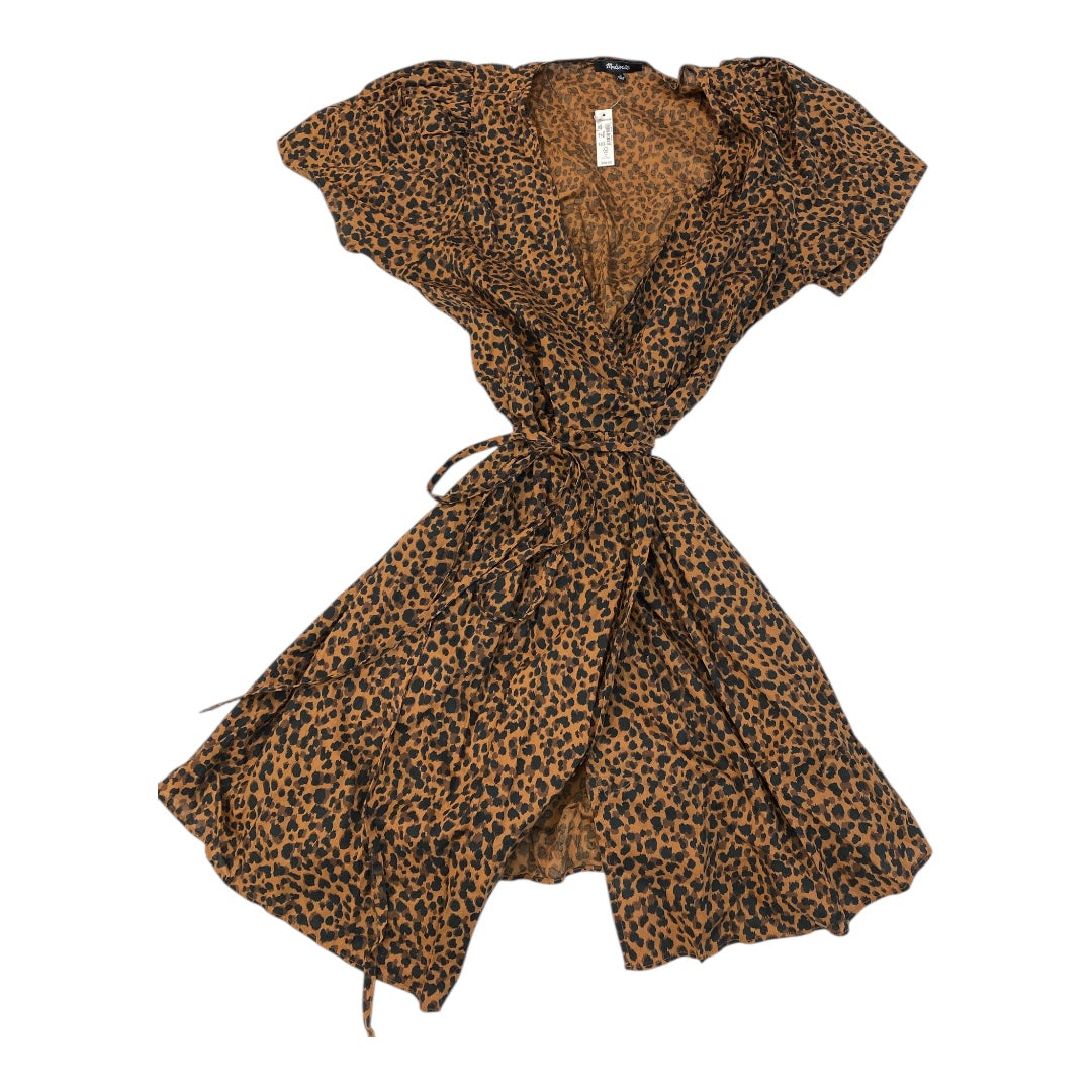 Dress Casual Midi By Madewell In Animal Print, Size:L