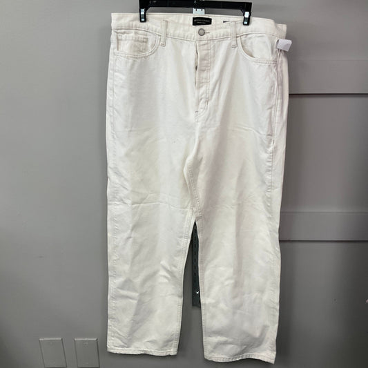 JEANS WIDE LEG by BANANA REPUBLIC In WHITE, Size: 14