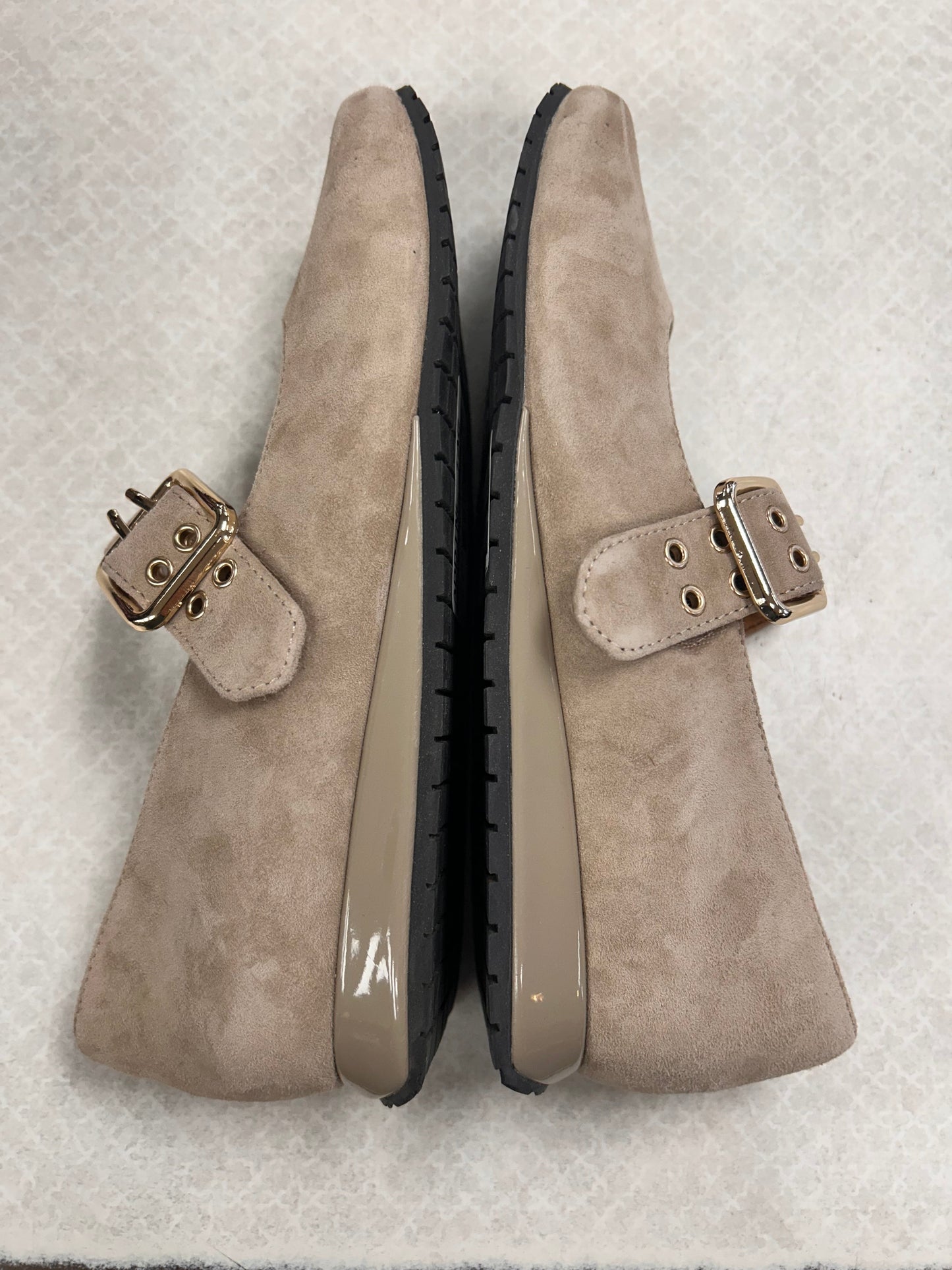 Shoes Heels Wedge By L’Amour De Pieds  In Taupe, Size:6.5