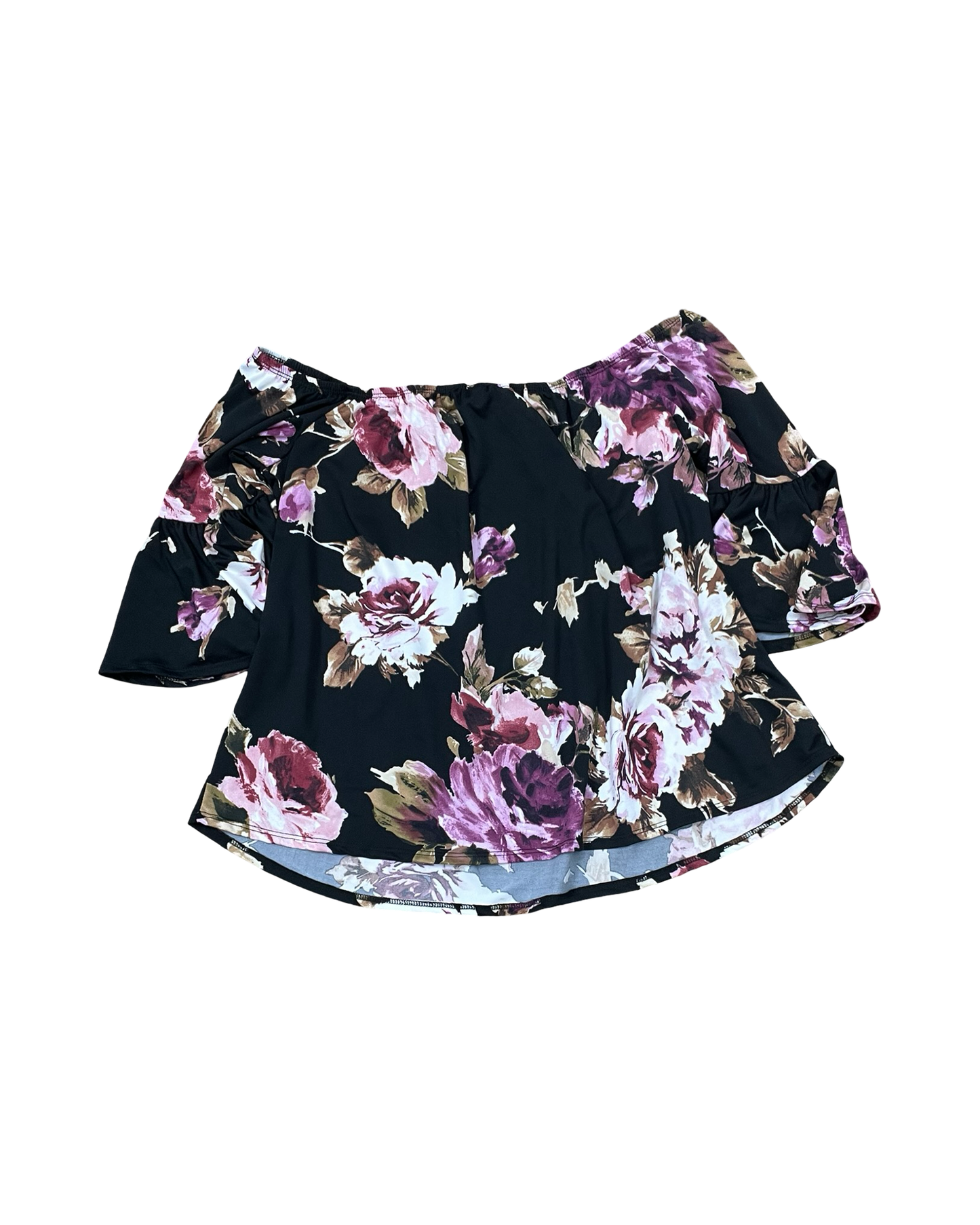 Top Ss By Clothes Mentor In Black & Pink, Size:L