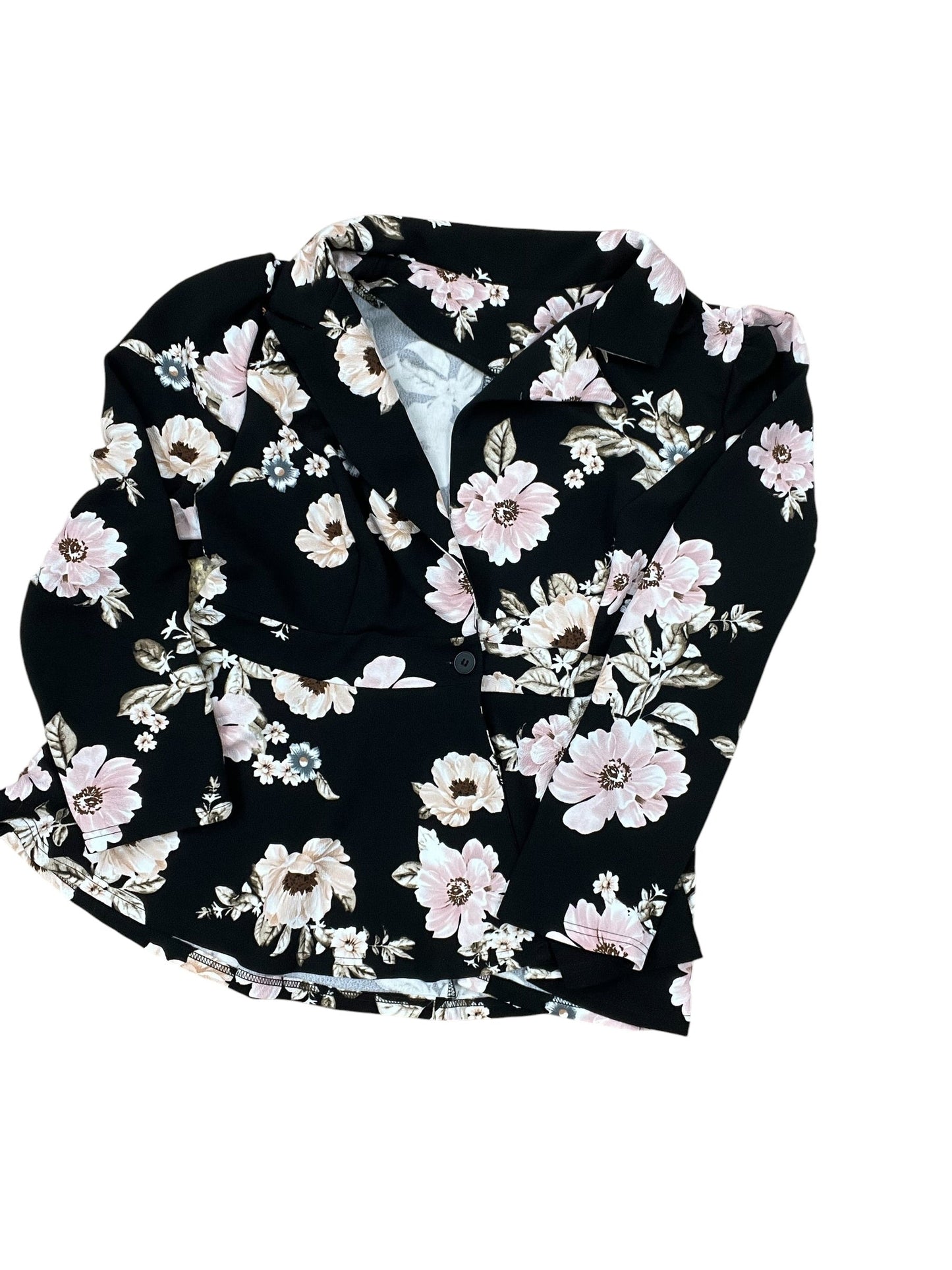 Blazer By Shein In Black, Size:1X