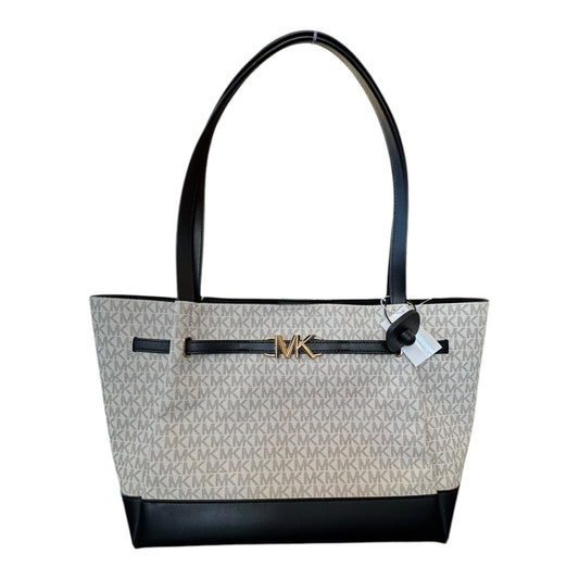 Handbag Designer By Michael Kors In Black & White, Size:Large