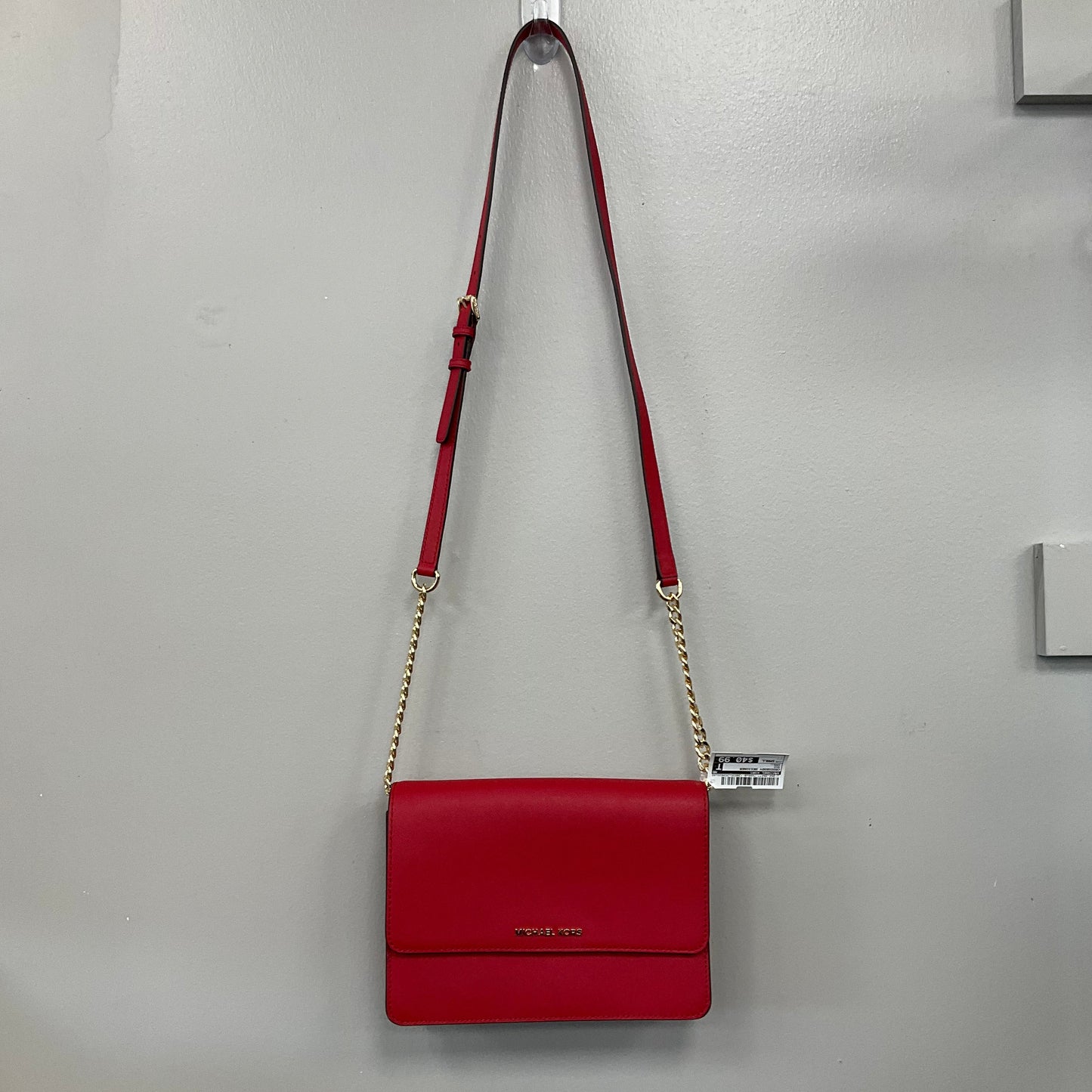 Crossbody Designer By Michael Kors In Red, Size:Small