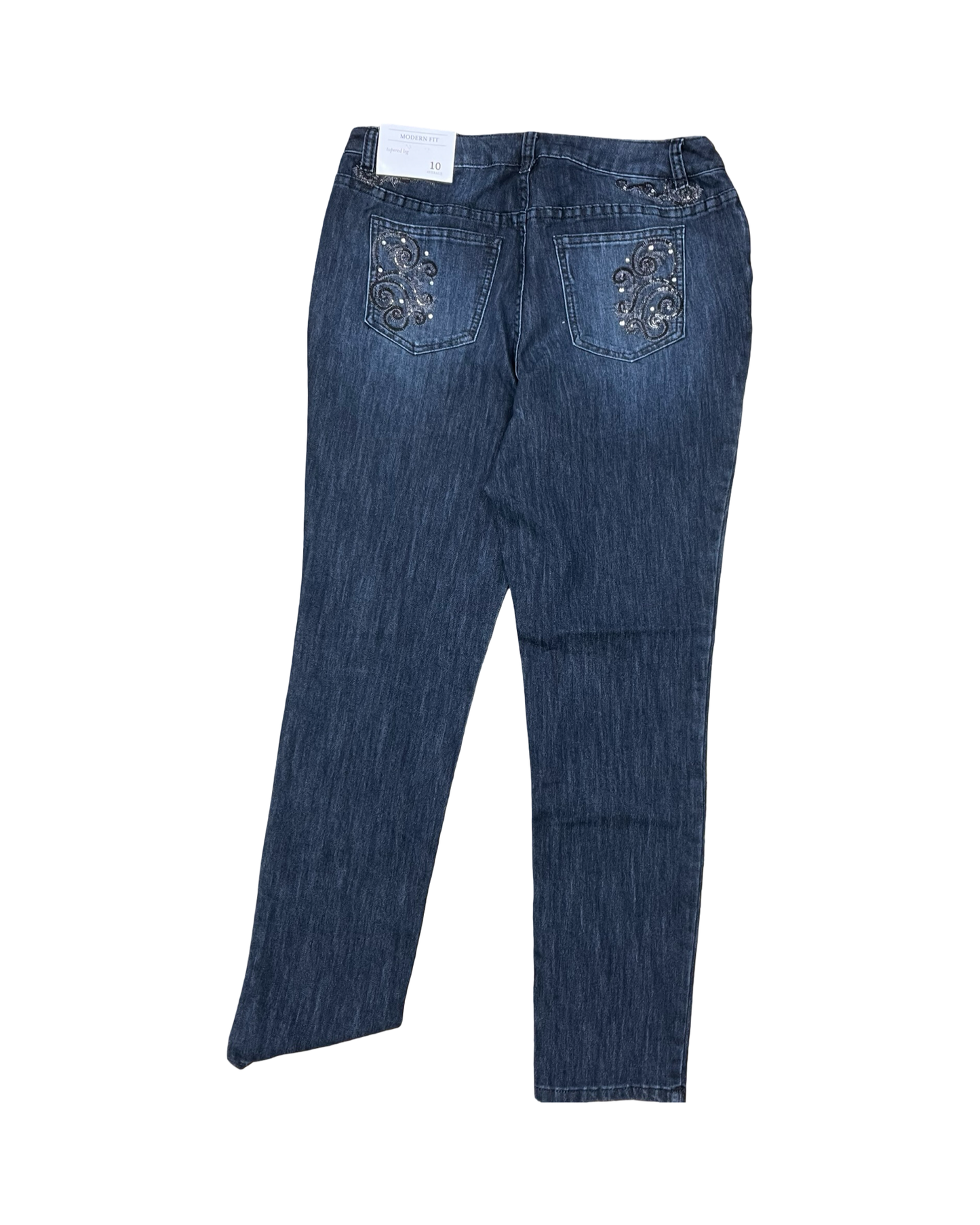 Jeans Straight By Christopher And Banks In Blue Denim, Size:10