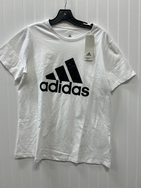 Athletic Top Ss By Adidas In White, Size:1X NWT