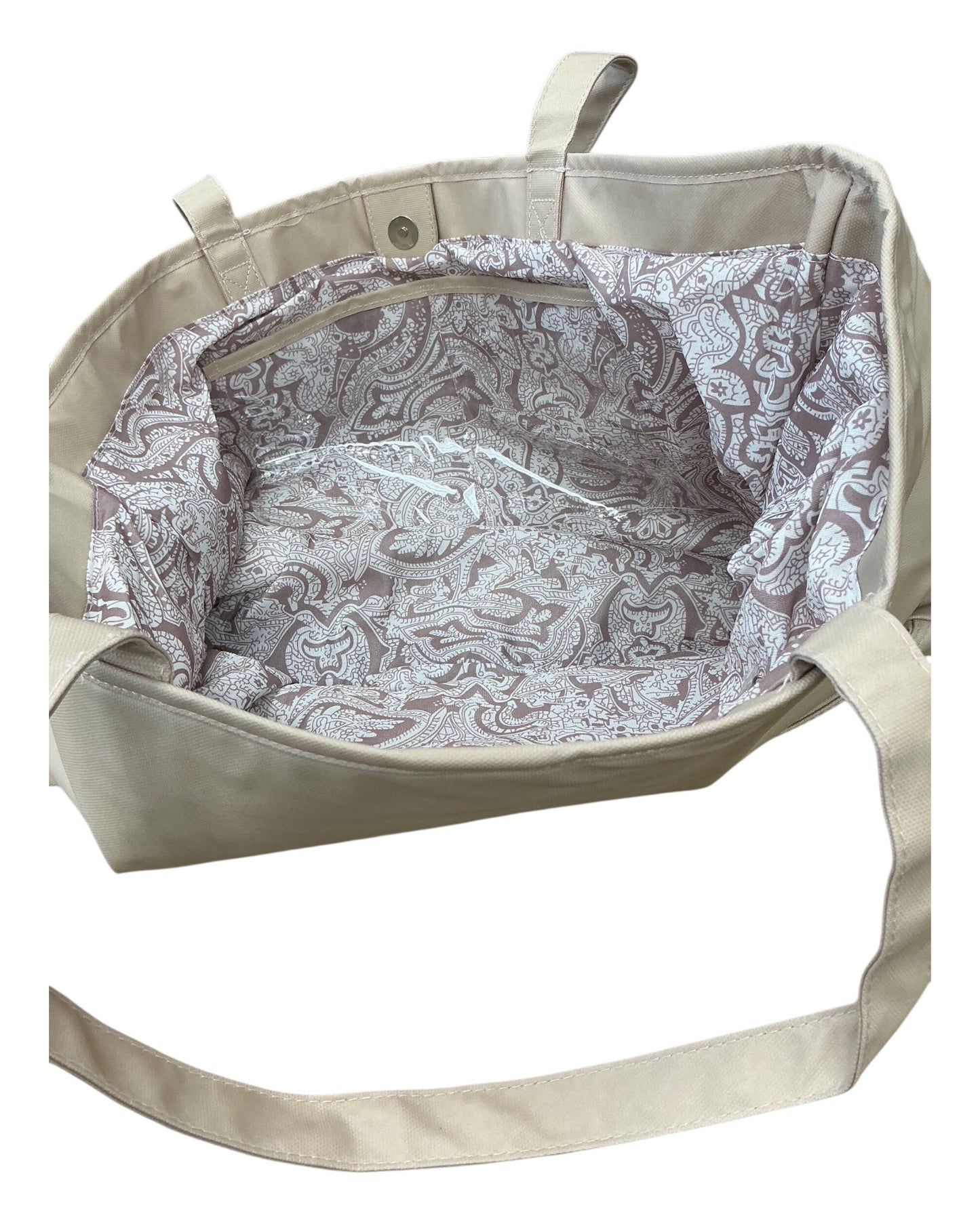 Tote By Clothes Mentor In Tan, Size:Large
