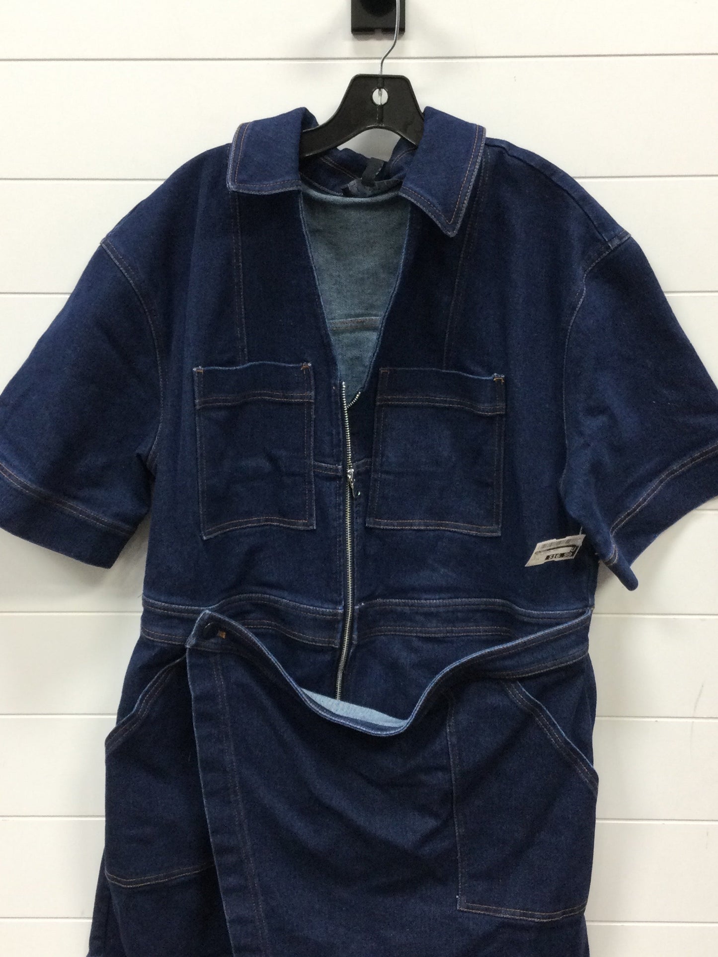 Dress Casual Midi By Eloquii In Blue Denim, Size:18