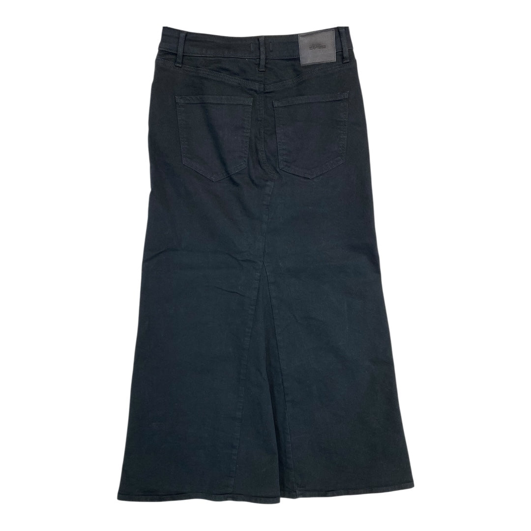 Skirt Maxi By Express In Black Denim, Size:6