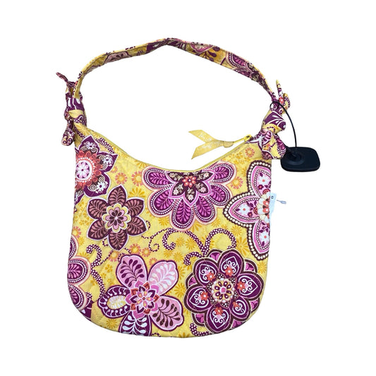 Handbag By Vera Bradley In Pink & Yellow, Size:Small