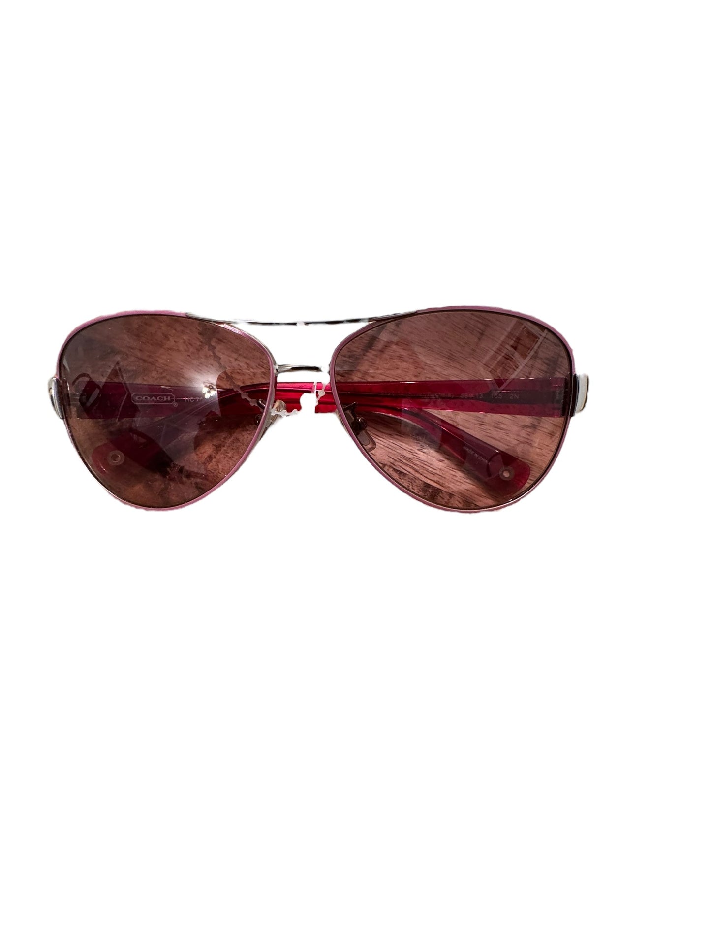 Sunglasses Designer By Coach In Pink