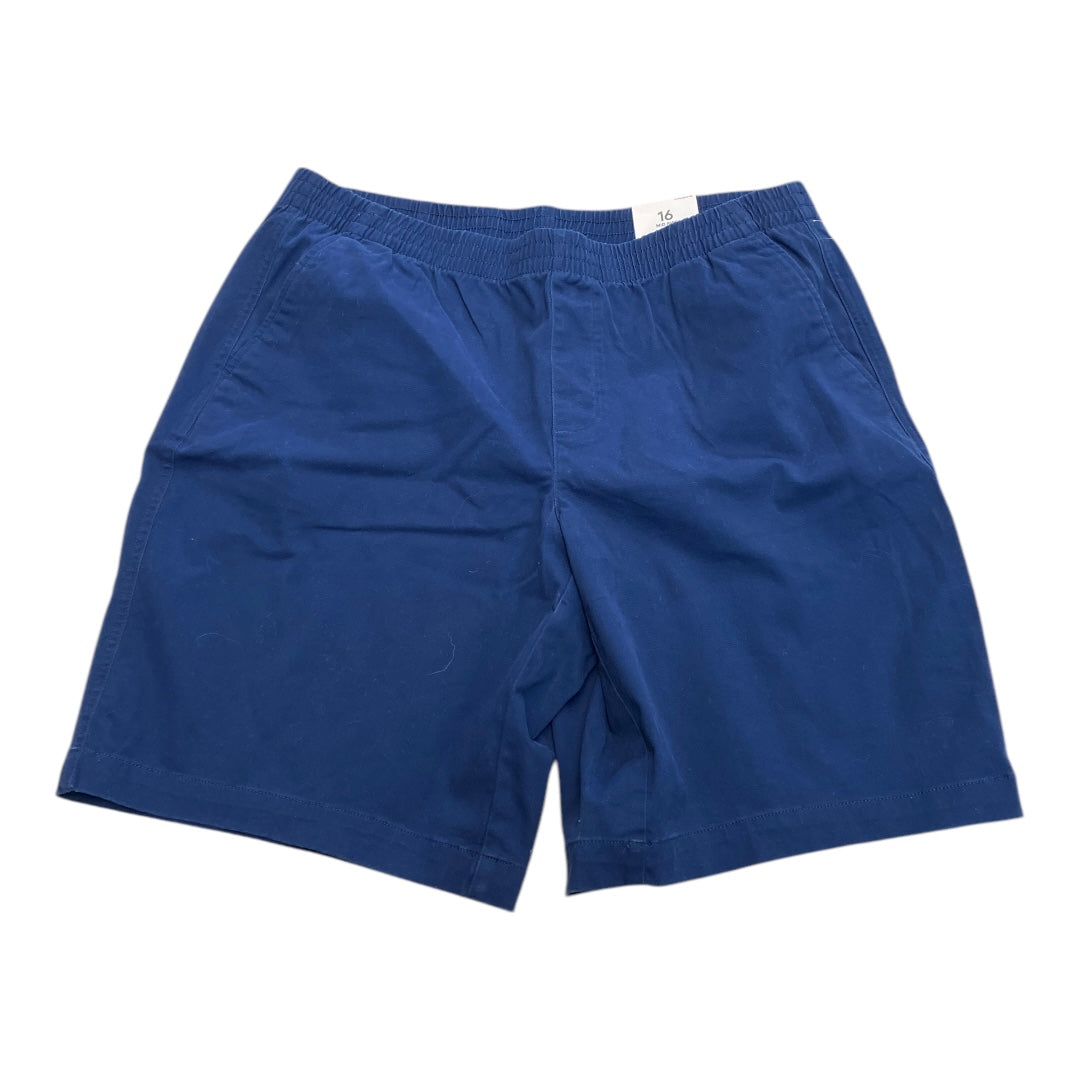 Shorts By Lands End In Navy, Size:16