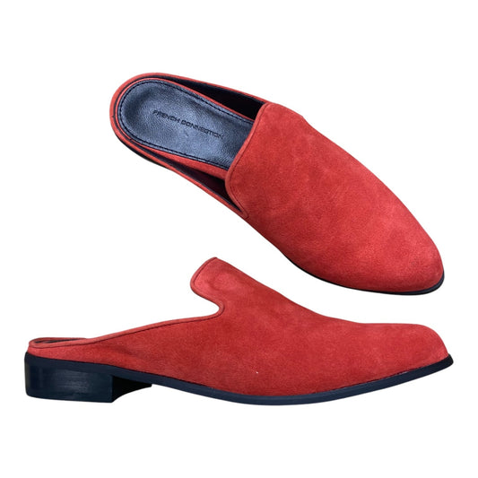 Shoes Flats By French Connection In Black & Red, Size:6.5