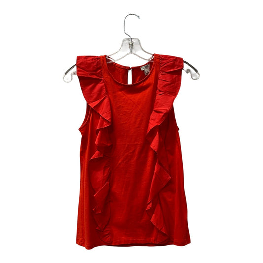 Top Sleeveless By J. Crew In Red, Size:Xs