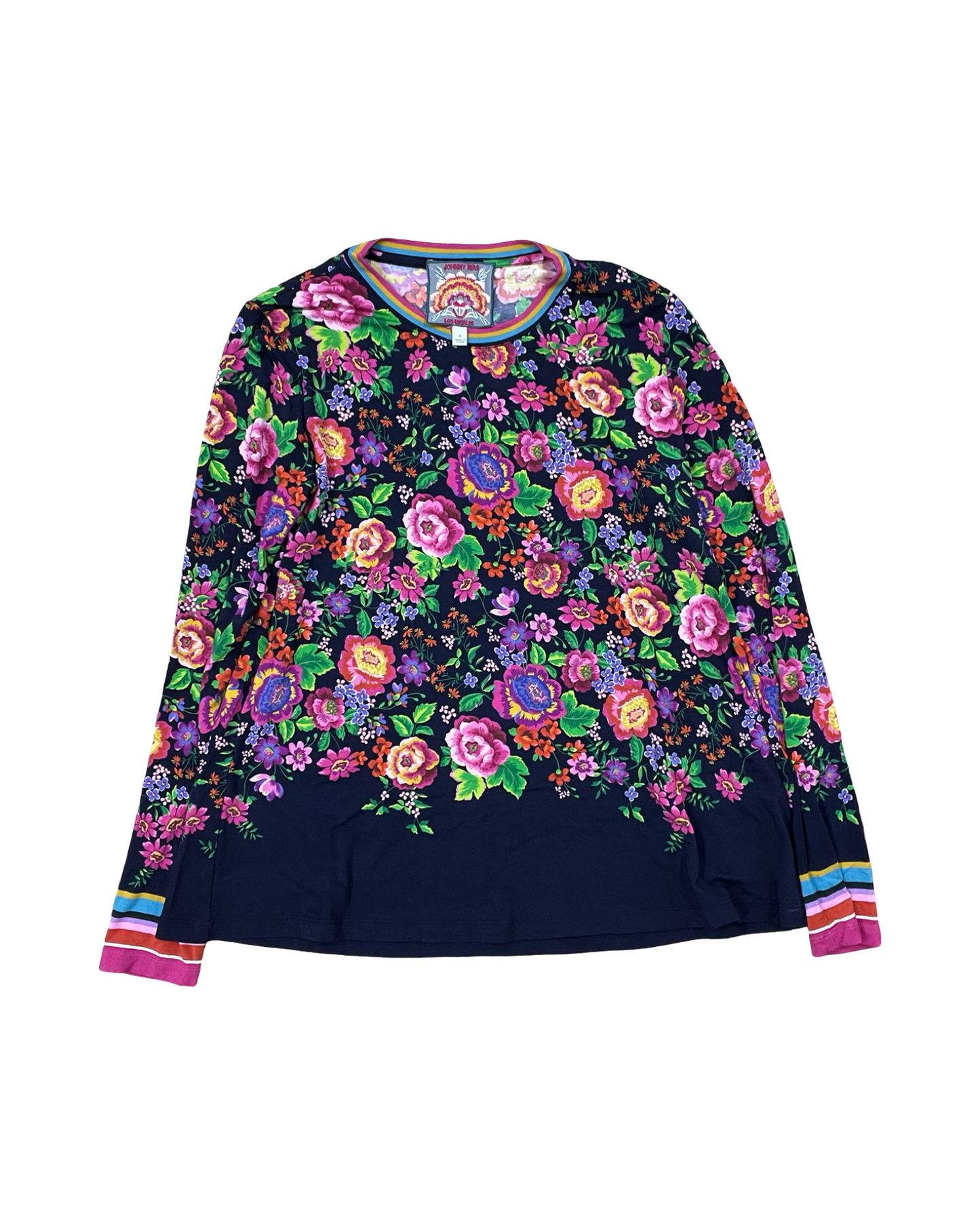 Top Ls By Johnny Was In Floral Print, Size:S