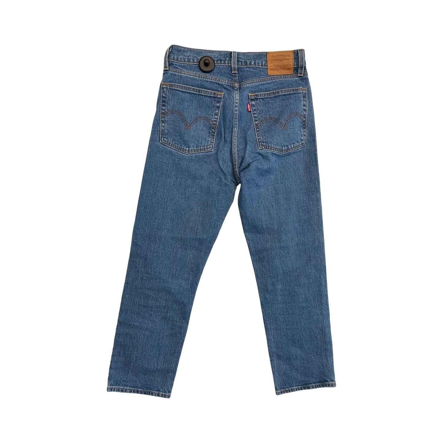 Jeans Straight By Levis In Blue Denim, Size:2