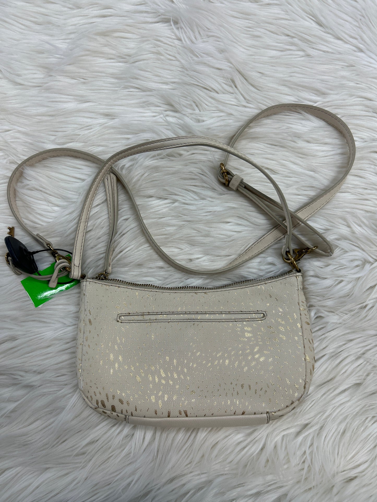 Handbag By Fossil In Cream, Size:Small