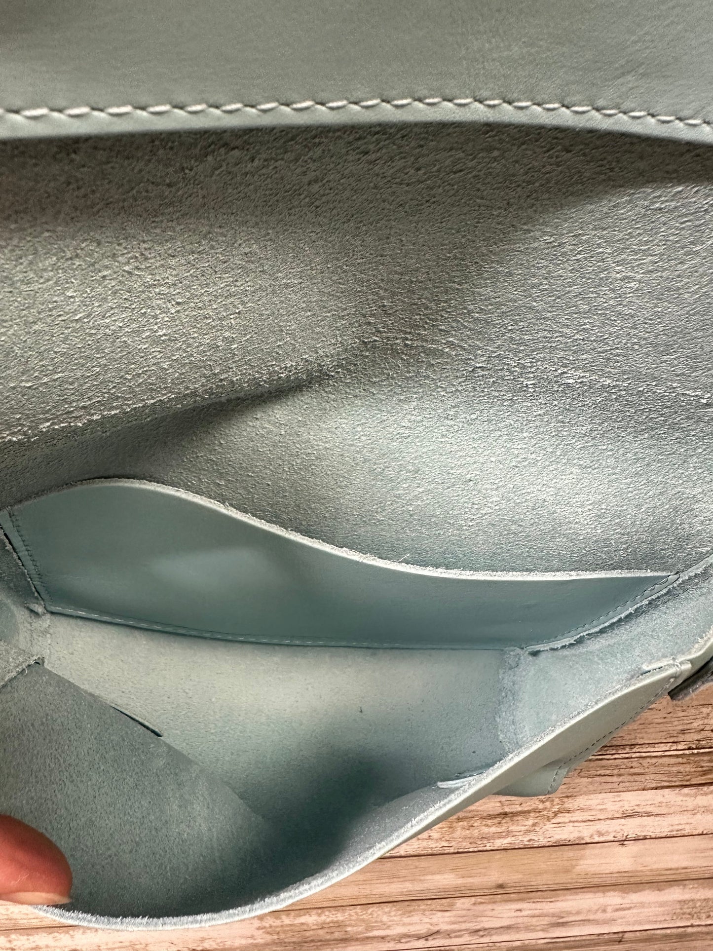 Crossbody Leather By Cma In Blue, Size:Medium