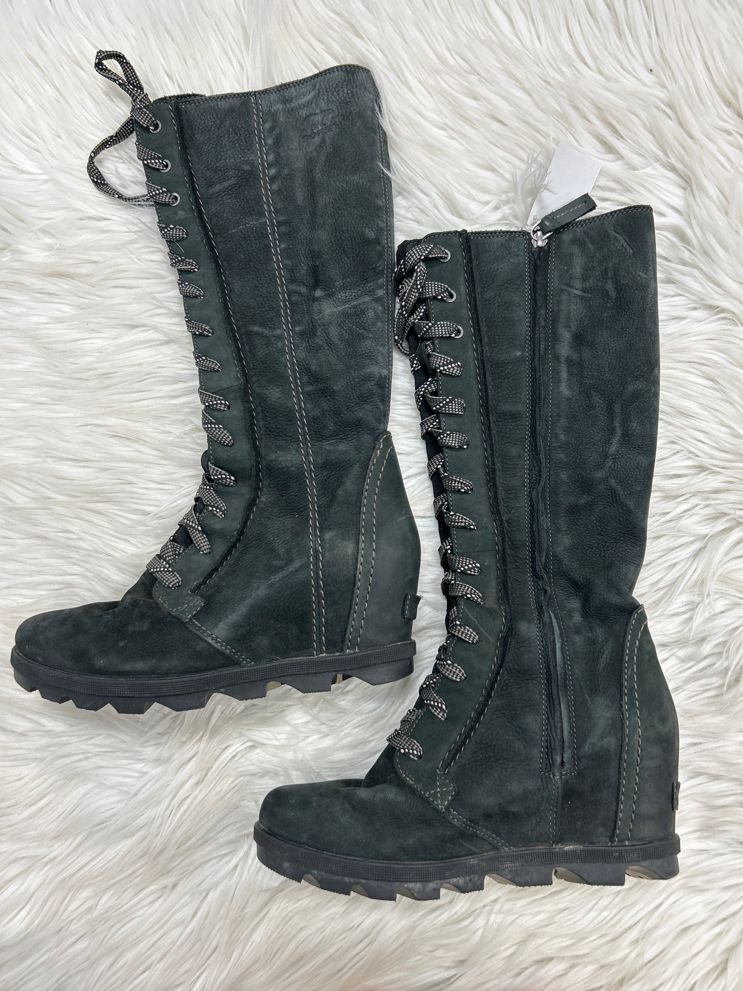 Boots Mid-Calf Heels By Sorel In Black, Size:8.5