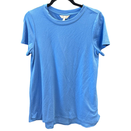 Top Ss Basic By Crown And Ivy In Blue, Size:S
