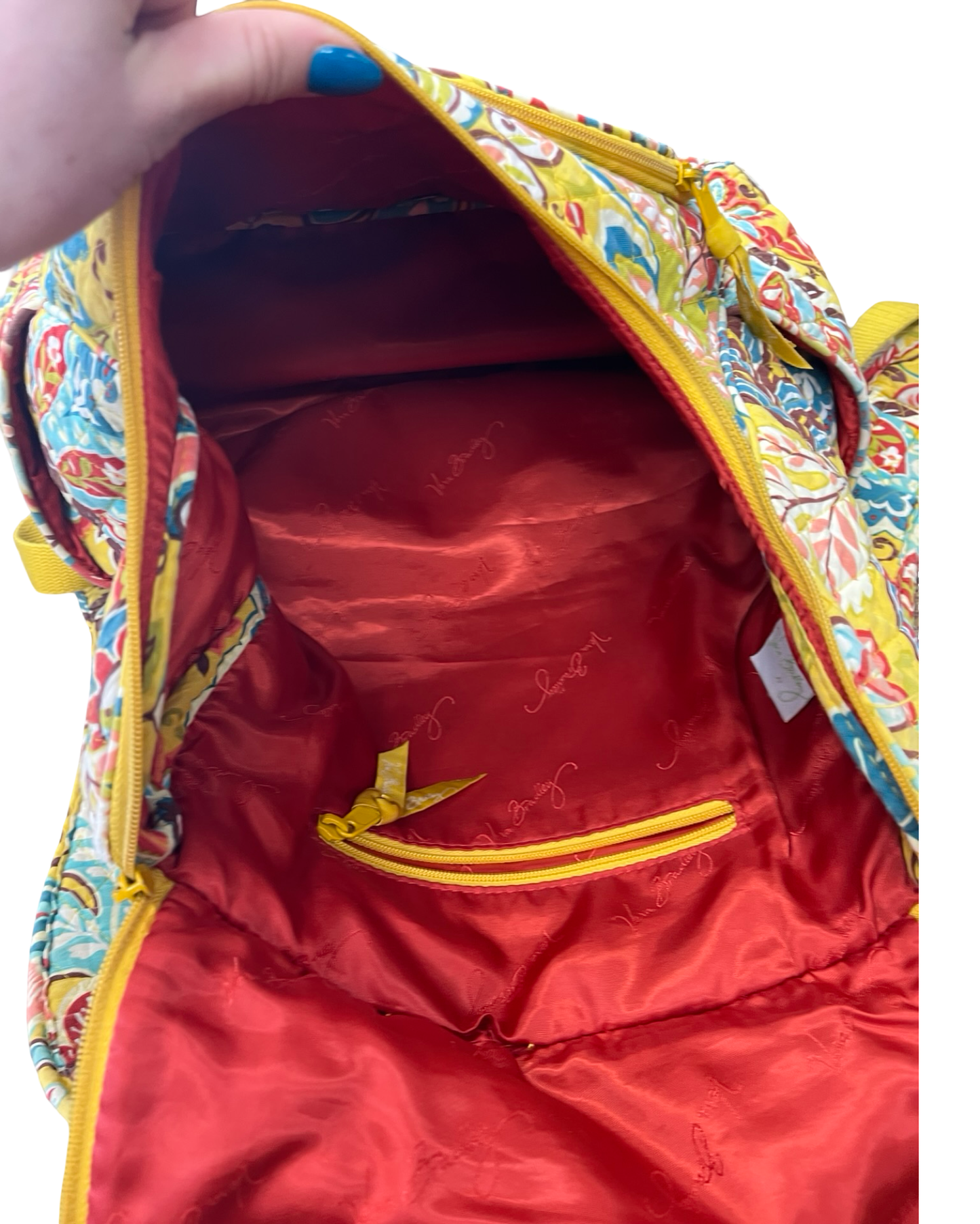 Backpack By Vera Bradley In Yellow, Size:Large