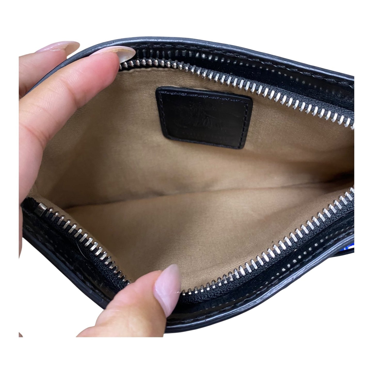 Wristlet Luxury Designer By Burberry In Plaid Pattern, Size:Small