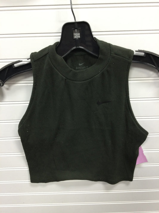 Athletic Tank Top By Nike Apparel In Green, Size:S