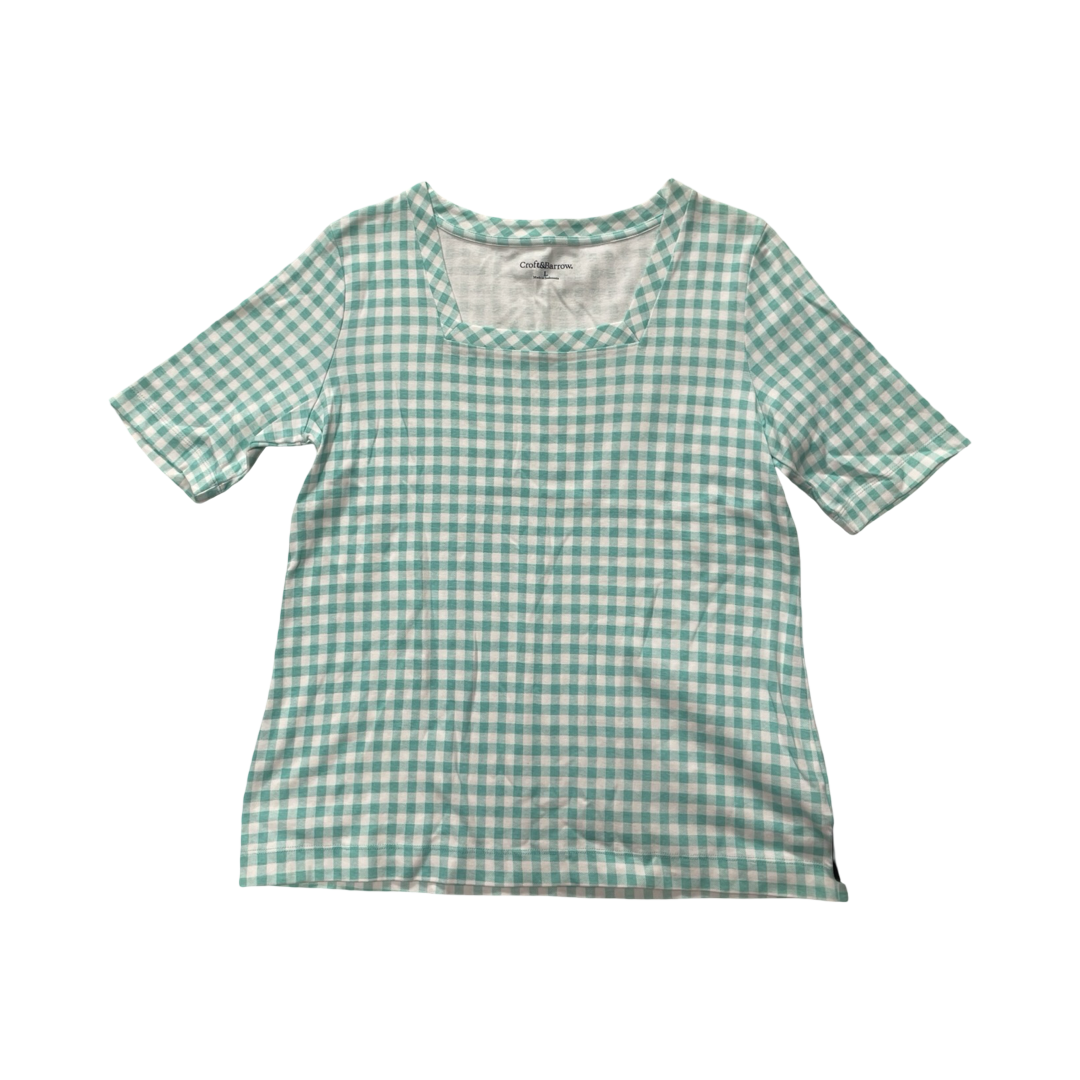 Top Ss By Croft And Barrow In Plaid Pattern, Size:L