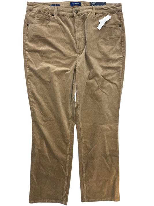 Pants Corduroy By Talbots In Brown, Size:1X