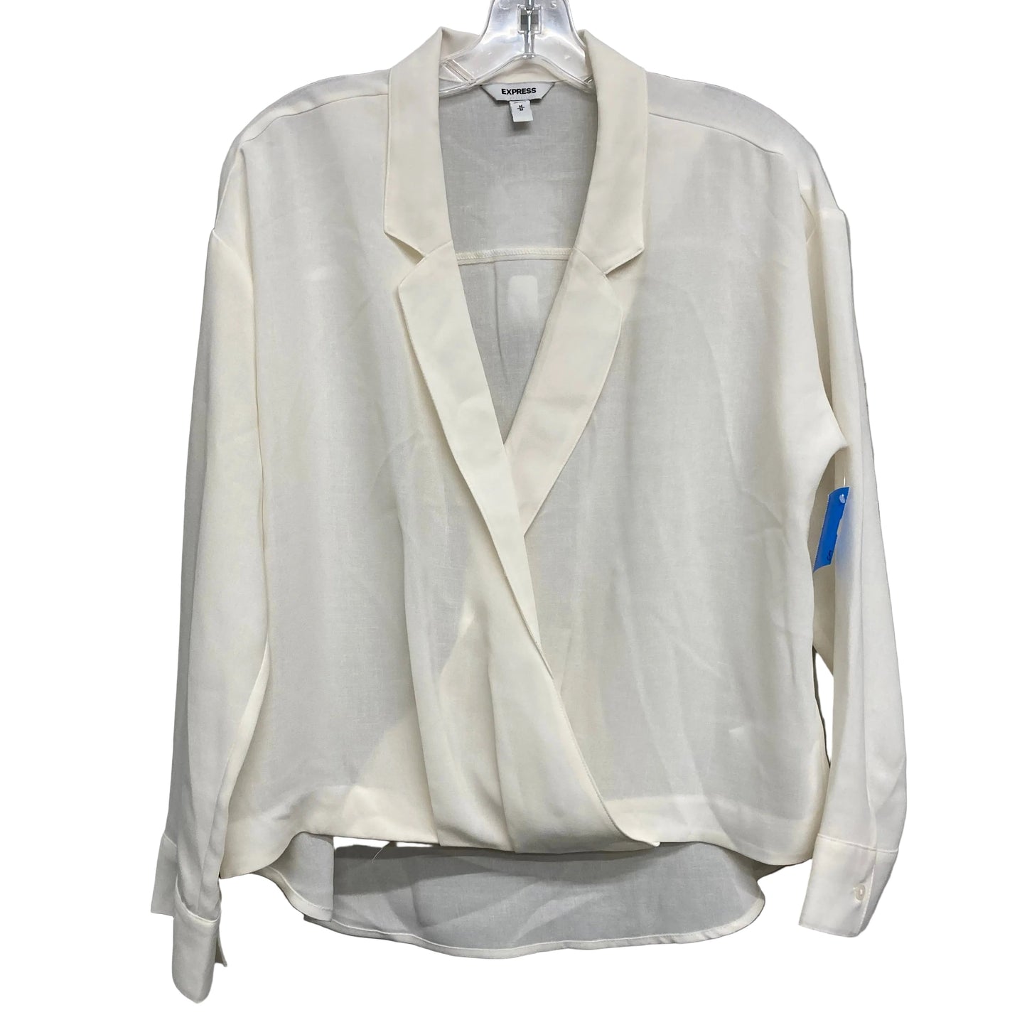 Top Ls By Express In Ivory, Size:M