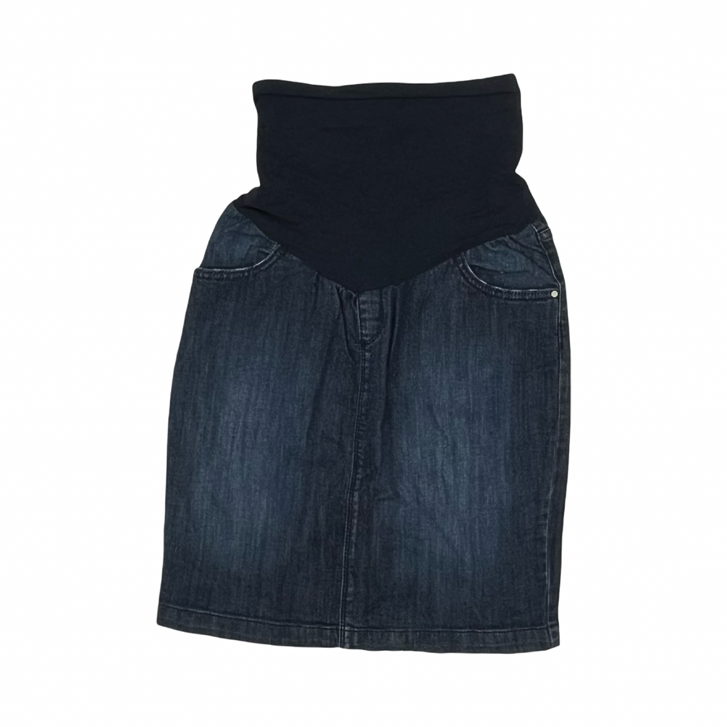 Mat Skirt By Indigo Blue In Blue Denim, Size:S