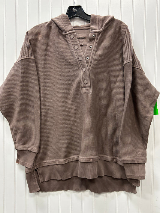 Sweatshirt Hoodie By Aerie In Brown, Size:S