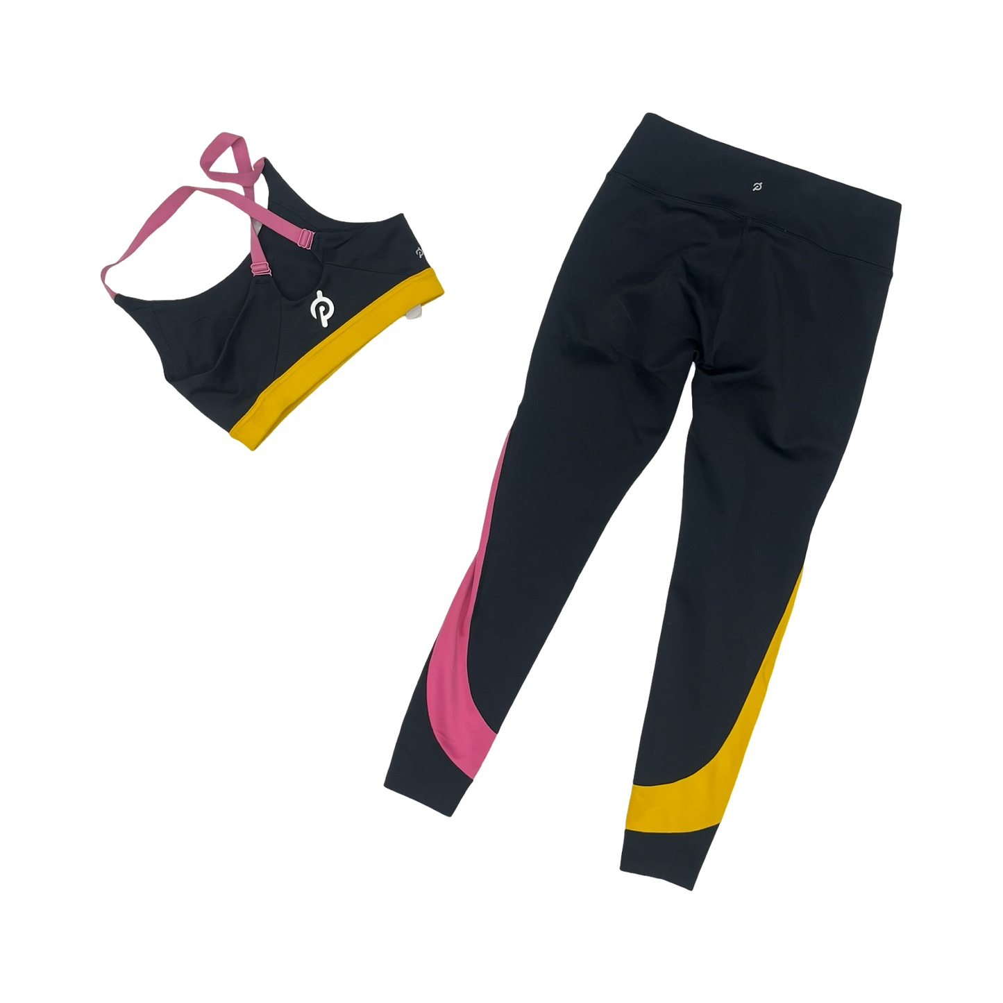Athletic Pants 2Pc By Peloton In Black & Pink, Size:S