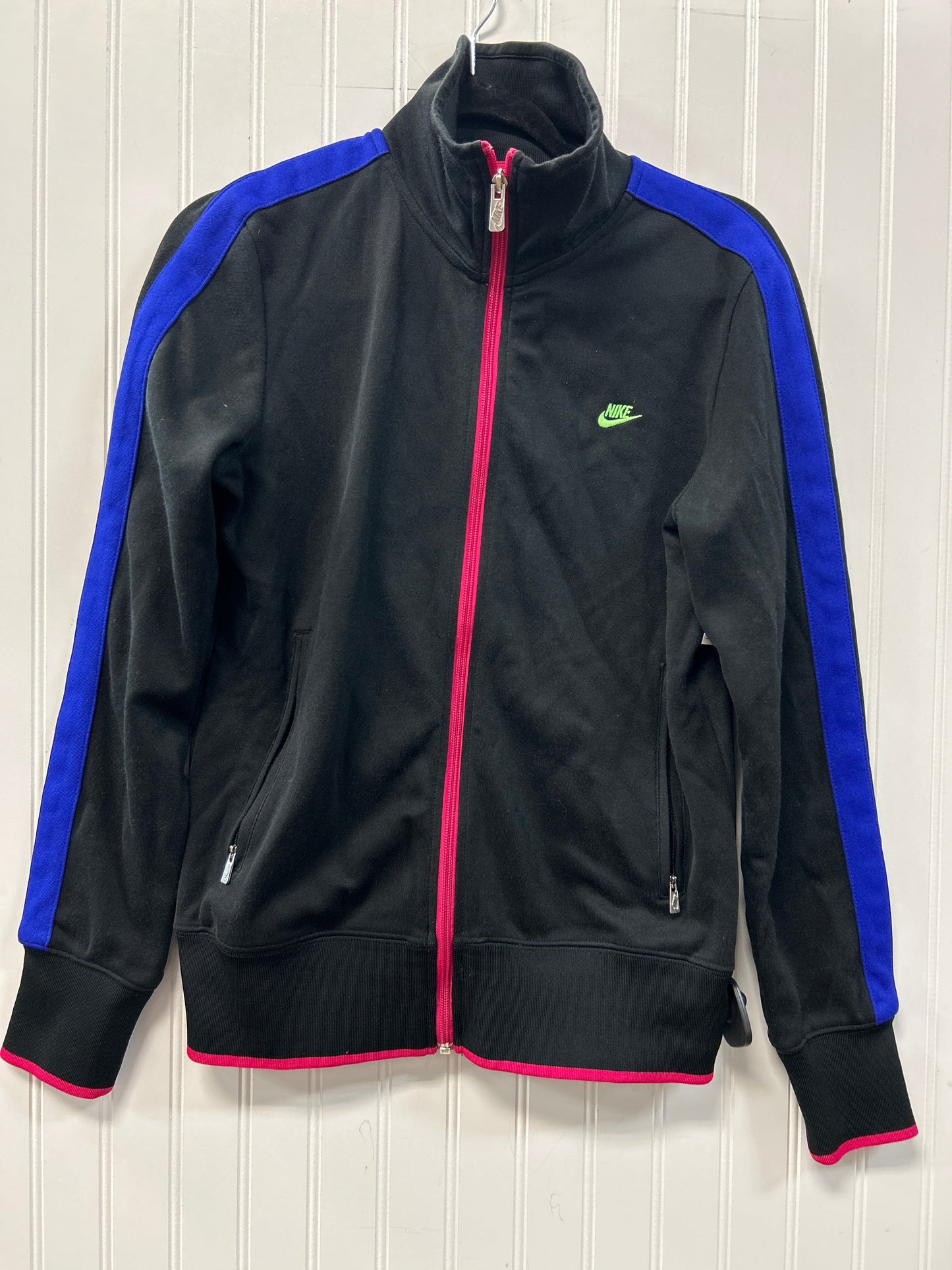 Athletic Jacket By Nike Apparel In Black, Size:L