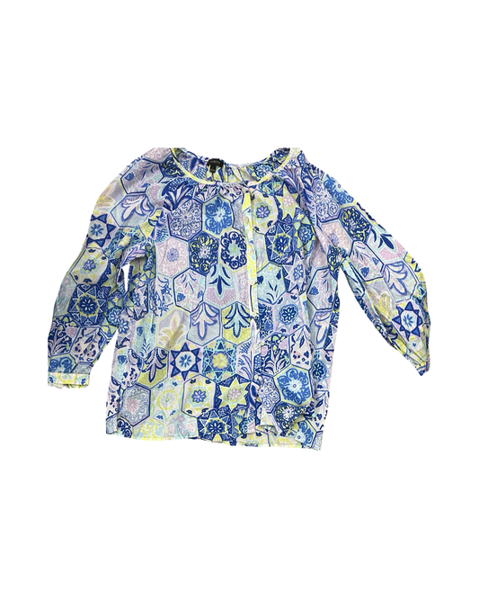 Top Ls By Talbots In Blue & Purple, Size:L