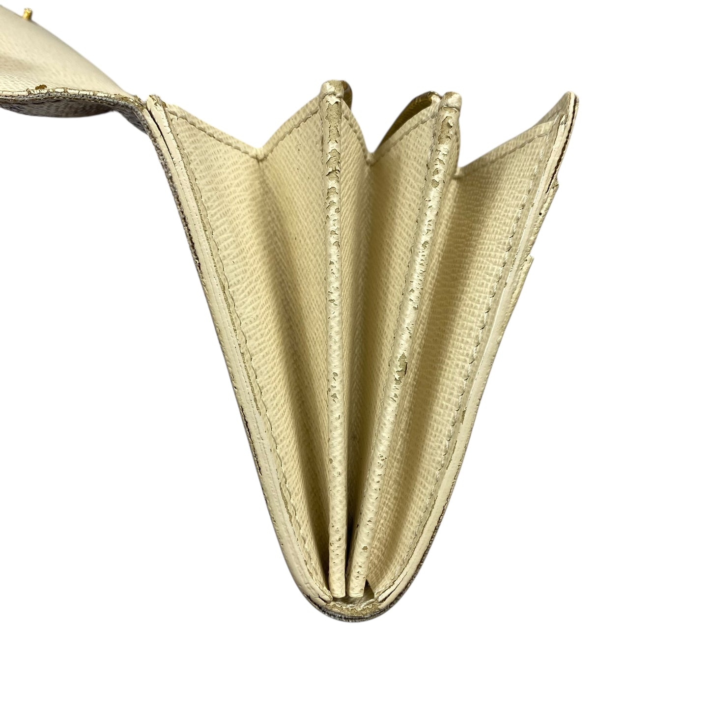 Wallet Luxury Designer By Louis Vuitton In Cream, Size:Large