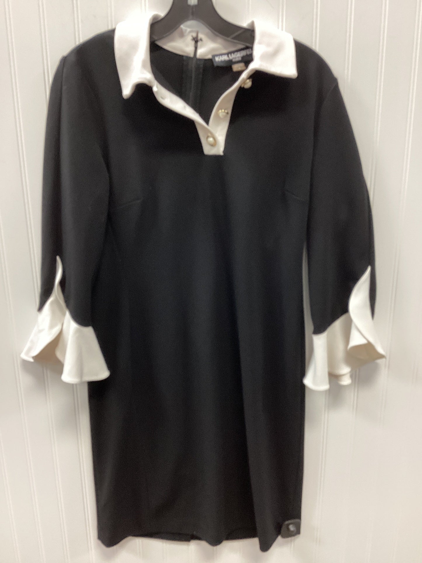Dress Work By Karl Lagerfeld In Black, Size:4