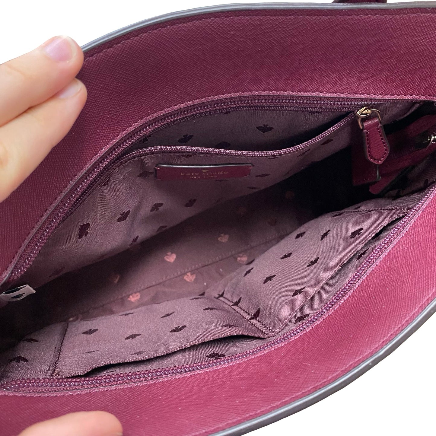 Handbag Designer By Kate Spade In Purple, Size:Medium
