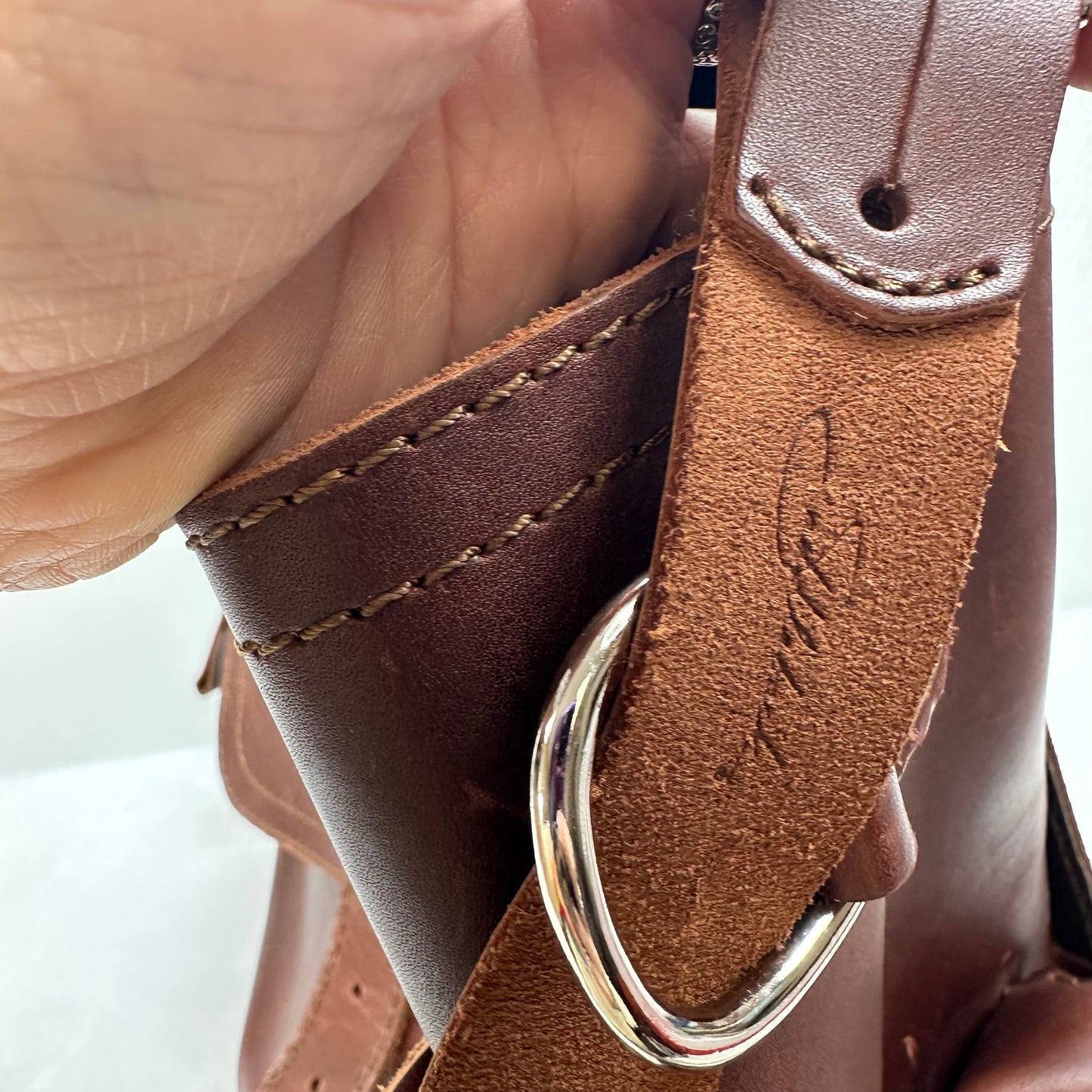Backpack Leather By SADDLEBACK, Size: Medium